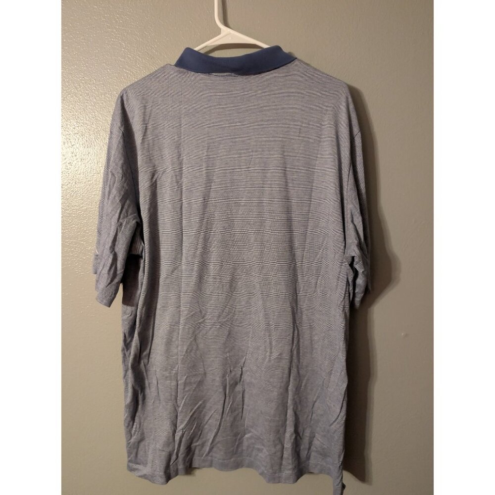 Polo Golf Ralph Lauren Men’s Polo Shirt XL Blue Striped Short Sleeve Pima Cotton - Picture 5 of 9